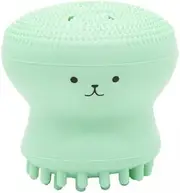TENOL Silicone Facial Brush for Gentle Exfoliation And Deep Cleansing, green, 5 Pcs