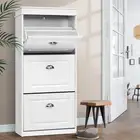 Artiss Shoe Cabinet Shoes Storage Rack White Organiser Shelf Cupboard 18 Pairs