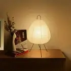 Modern Rice Paper Lantern Creative Tripod Floor Lamp Night Light Living Room