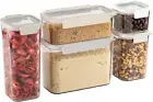 Pantry - 10-Piece Airtight Food Storage Containers, Clear, Stackable Kitchen & P