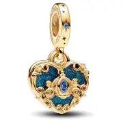 Pandora Disney Cinderella's Carriage & Heart Double Dangle Charm