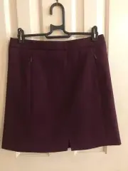BNWT Saba A Line Berry Mini Skirt With Zippier Pockets Size 8 RRP $149