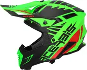 Acerbis X-Track, motocross helmet , color: Matt Neon-Green/Black/Red , size: XS