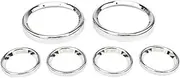 Pizgear Motorcycle Instrument Speedometer Gauge Bezel Cover Kit Black, for Harley, Touring Electra Glide Street Glide Tour Glide 1996-2013 Motorcycle Speedometer Trim Ring(Chrome)