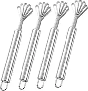 Coconut Meat Remover Fish Tool Stainless Steel Coconut Scraper Multi-use Kitchen Gadget Space-Saving Hanging Hook