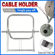 Cable Drum Holder Stand RG6 Telstra NBN Wire Reel Caddy Foldable Bearing Roller