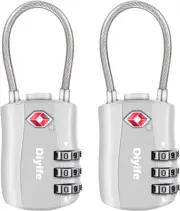 TSA Luggage Locks 3-Digit Security Padlock 2 Packs Combination Padlocks Travel C