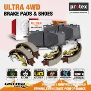 Protex Front Rear 4WD Disc Pads + Brake Shoes for Mitsubishi Triton MR 2.4L (for: Mitsubishi)
