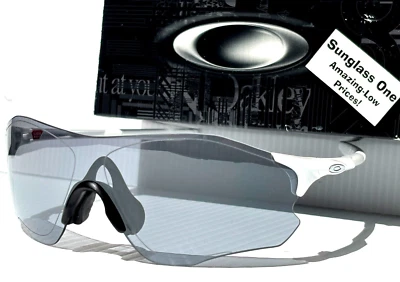 NEW Oakley EVZERO PATH Pearl White Frame Slate Iridium Lens Sunglass 9313-10