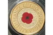 2023 $2 35th Anniversary Red Poppy (2012 Red Poppy REMEMBRANCE) UNC in 2x2