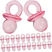 IWOWHERO Mini Pacifier Toy 200pcs Acrylic Soothers for Shower Decor DIY Shower Games