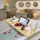 Foldable Bathtub Tray Caddy Bamboo Bathtub Tray Wine Glasses Bath Table Tray ba