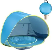 Baby Beach Tent Pop Up UV Protection Baby Pool Tent, Portable Shade Sun Shelter for Infant