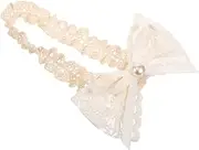 [GLSTOY] Newborn Headbands for Girls Baby Headband Lace Bowknot Headband Elastic Fit Multi-occasion Accessory
