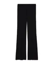 Balenciaga BB Garderobe Artwork Embroidered Elastic Waist Pants M black