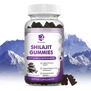 Shilajit Gummies, Shilajit Pure Himalayan Organic Gummies with Ashwagandha