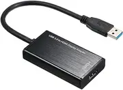 USB3.0 to HD Adapter Converter 1920 * 1080 Resolution Connect PC Laptop to TV Projector Wide Compatibility Black One Size