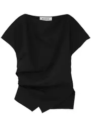 Rohe Draped Woven top - Black - 36 (UK8 / S) 36 (UK8 / S)