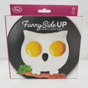 Funny Side Up Owl Fried Egg Ring Silicone Mold Frame Breakfast New in Box Gift