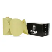 100 Pack - 320 Grit 6 Inch Discs On a Roll PSA Gold Sticky Back DA Sanding Paper