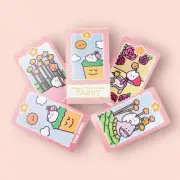 MokMok Chan Tarot Card Deck Kawaii Cute Luna Factory Oracle Fortune Telling Gift