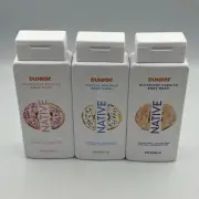 Native DUNKIN Variety pack Body Wash 18 fl oz LIMITED EDITION Lot Of 3 NEW!