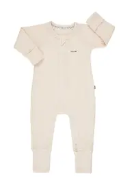 [Bonds] Bonds Toddler Waffle Zip Wondersuit in Macadamia Size: 18-24 Months, Cotton 18-24 Months Macadamia