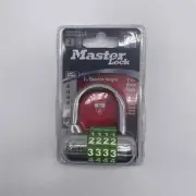 New Master Lock Padlock 1523D Set Your Own Combination GREEN Dials 2-1/2in Wide