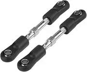 2Pcs RC Car Rods, Aluminum Alloy Metal Rods, Adjustable Length Push Rods, Turnbuckle Rod Replacments, Anti Slipy Durable Rods Parts, Small Lightweight Linkage((Pack of Two Lengths: 45±3mm))