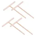 4Pcs T Shape Crepe Maker Pancake Batter Wooden Spreader Stick, Wooden Crepe6570