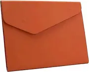 Daseeme A4 File Bag PU Document Pouch Paper Portfolio Contract Invoice Bill Storage Organizer with ic Buckle for Office School Supplies
