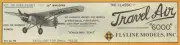 Flyline Model Airplane Plans (RC): Travel Air 6000 1/16 Scale 36" for .020