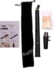Travel Sax | 8-Hole C Key Portable Sax,Practice Tool for Musicians and Beginners, Woodwind Instrument with Reeds and Carrying Bag