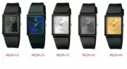 Casio MQ38 Series Men's Rectangular Black band Black/Silver/Gray/Gold Dial Watch