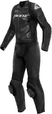 Dainese Mirage, leather suit 2pcs. women , color: Black/Black/White , size: 54