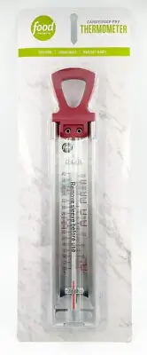 Food Network Candy/Deep Fry Thermometer Clips To Pot With Storage Sheath NEW