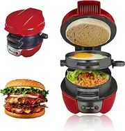 Breakfast Sandwich Maker Electric - 3-in-1 Non-Stick Waffle & Muffin Maker with Indicator Light, Quick Heating for Breakfast, Lunch, Snacks - Compact & Easy to Clean (bpa Free)
