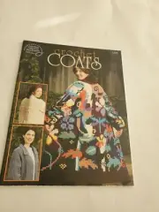 Coats ~ Cozy Classic Colorful Jacket Coat Styles crochet pattern book NEW rare