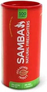 Samba Natural Firelighters - 100 Pack Cube Firelighters
