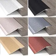 Black White Overlap Edge Reducer Wheelchair Ramp Threshold Reducer Home Entry Ramp Reducer Self Adhesive Butt Up Threshold Strip 2mm Thick for Car Truck RV Easy Installation and Durable Qual