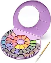 HIMI Watercolor Paint Set 38 Assorted Colors, 38 Vibrant Colors, Purple, Palette