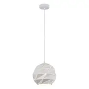 ORIGAMI Pendant Lamp Light Interior ES 60W Matte White Dome Small Iron OD220mm x H3215mm