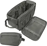 [PAVILIA] Toiletry Bag for Men, Travel Essentials Shaving Dopp Kit, Travel Bag Toiletries Organizer Case, Cosmetic Make Up Bag, Water Resistant