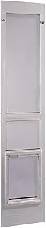 Ideal Pet Products Aluminum Modular Patio Pet Door, White, Extra Large, 10.5" x 15" Flap Size