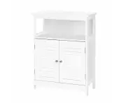 Bathroom Storage Cabinet Buffet Sideboard Kitchen Cupboard White Shelf