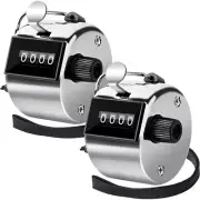2pcs Hand Tally Counter 4 Digital Click Counter for Sport Row School Event