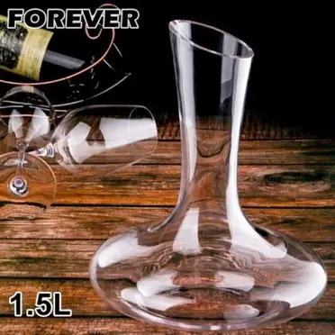 日本FOREVER 玻璃無柄斜口醒酒壺/分酒器1.5L