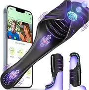 Male Vibrator Sex Toys for Men - Adjustable Tapping Vibrating Masturbator Penis Vibrator Trainer, Hands Free APP Controlled Cock Massager Adult Sex Toy Stroker, Vibrators for Men