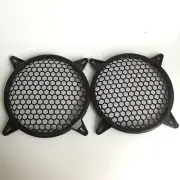 2 Pcs 6" Black ABS Plastic Speaker Waffle Covers For Car Audio DJ PA Speakers