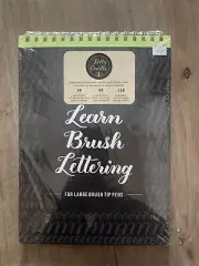Learn Brush Lettering Book•Brush Tip Calligraphy•New•American Crafts